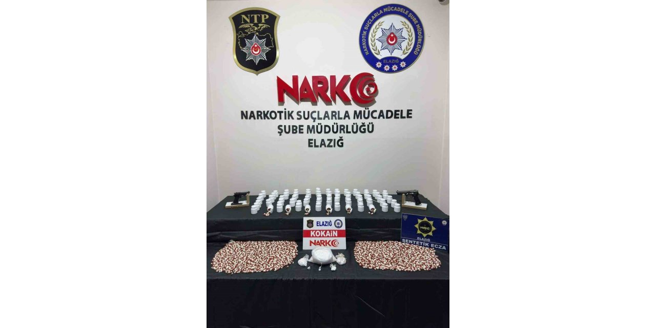 Elazığ’da 802 gram kokain ele geçirildi: 1 şahıs tutuklandı