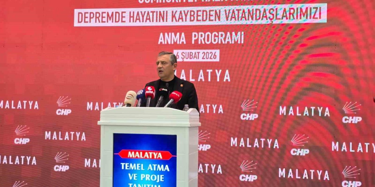 CHP Genel Başkanı Özel: "Muhalefet çivi çakma makamı değildir, çiviyi kimin çakacağına millet karar verir"