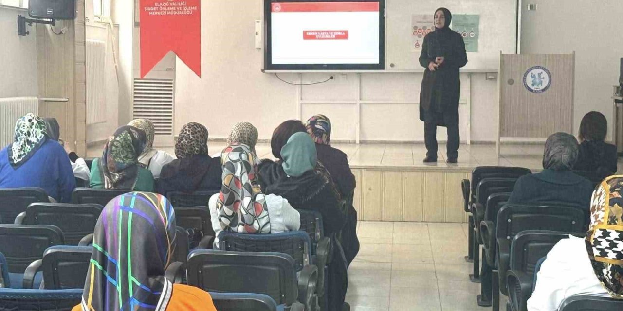 Elazığ’da kadına yönelik şiddetle mücadele eğitimi verildi