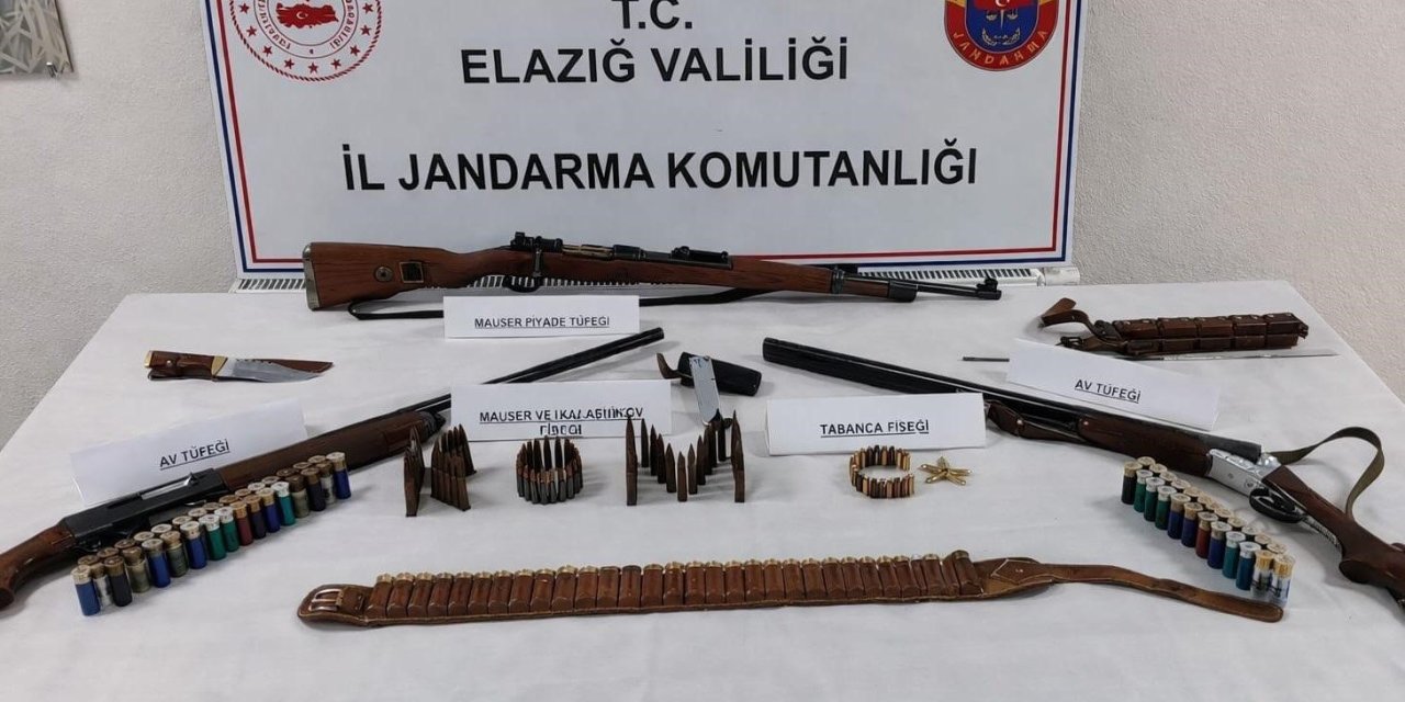 Elazığ’da silah operasyonu