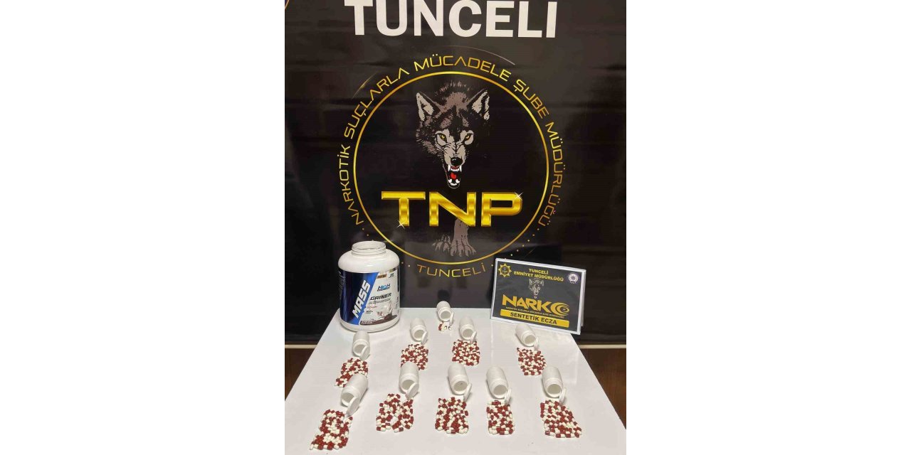 Tunceli’de uyuşturucu operasyonu: 430 adet sentetik ecza ele geçirildi