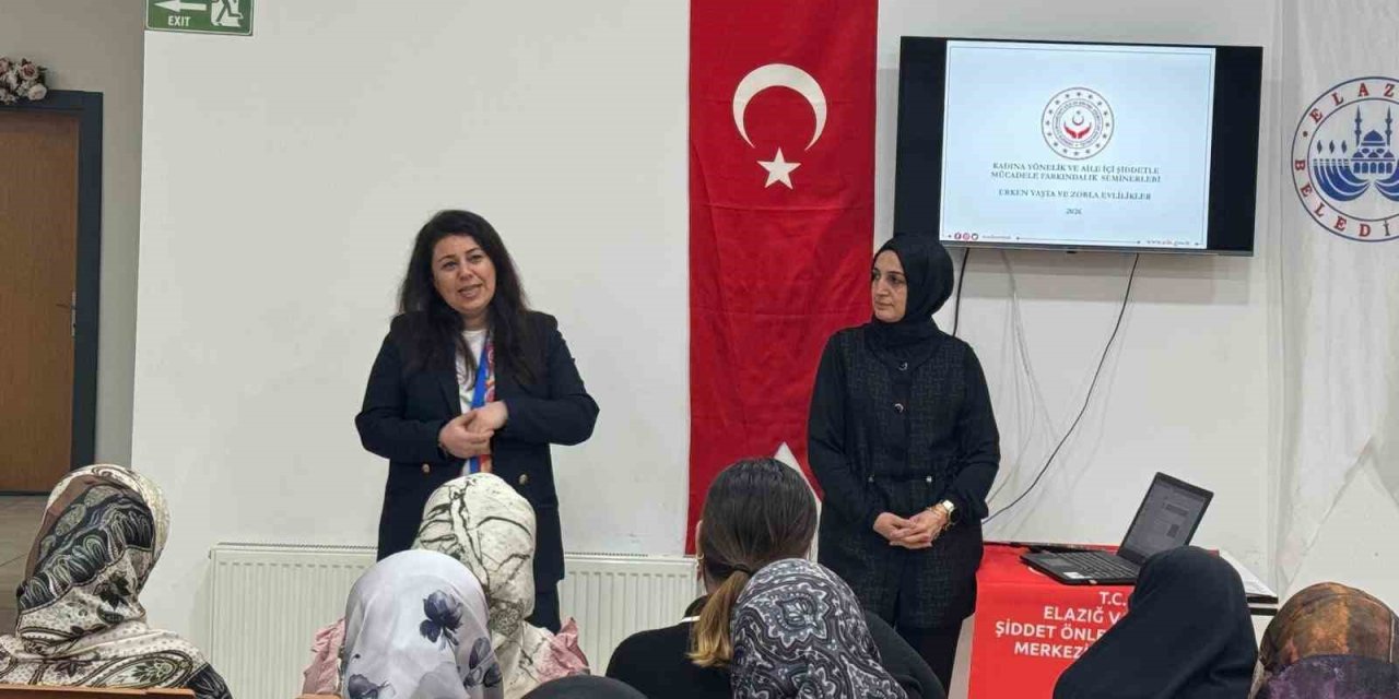 Elazığ’da kadına yönelik şiddetle mücadele eğitimi