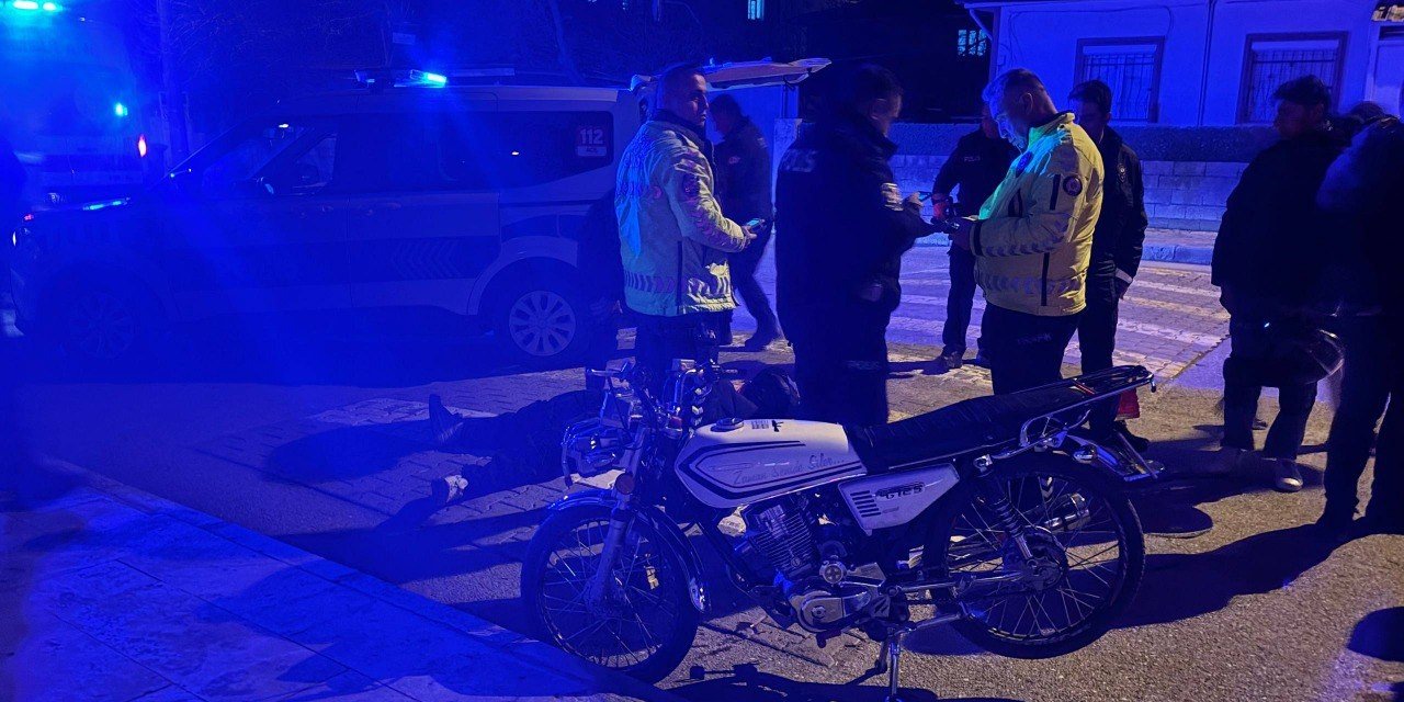 Erzincan’da motosiklet kazası
