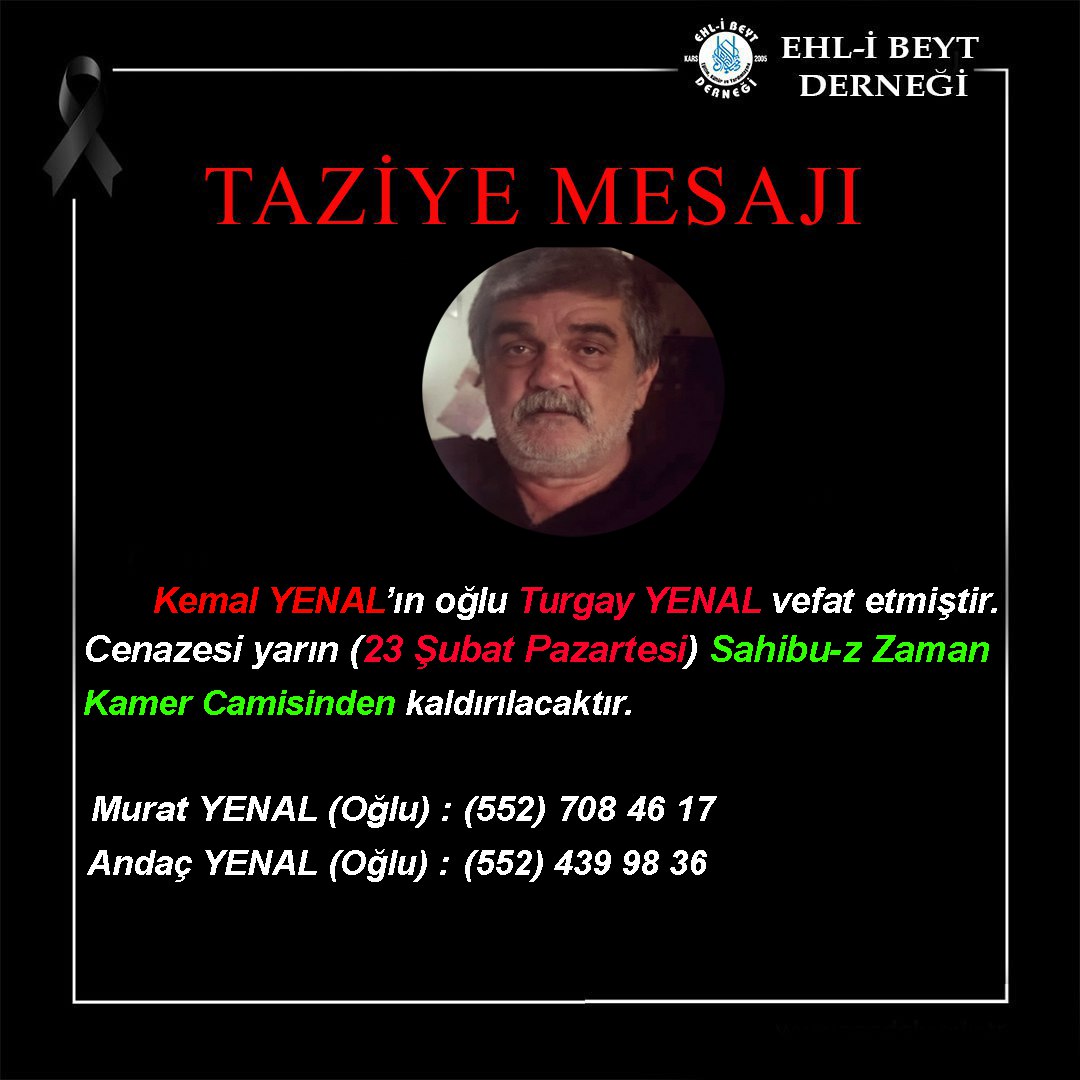 Turgay YENAL vefat etti