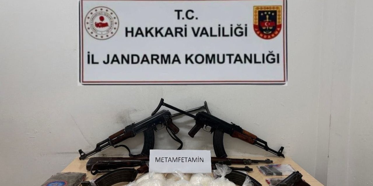 Çukurca’da uyuşturucu ve silah ele geçirildi