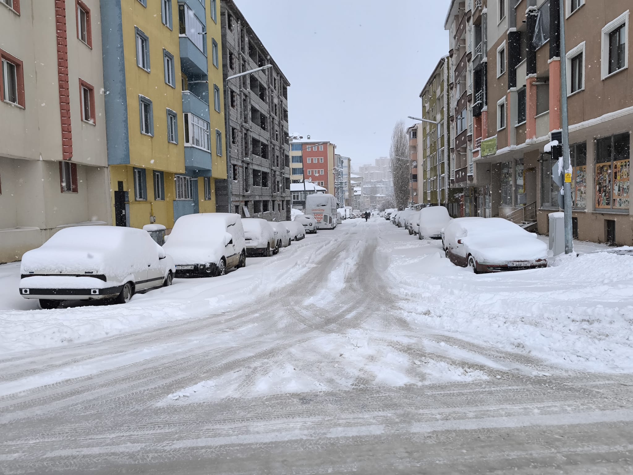 Kars'ta etkili olan kar yağışı nedeniyle 212 köy yolu kapandı