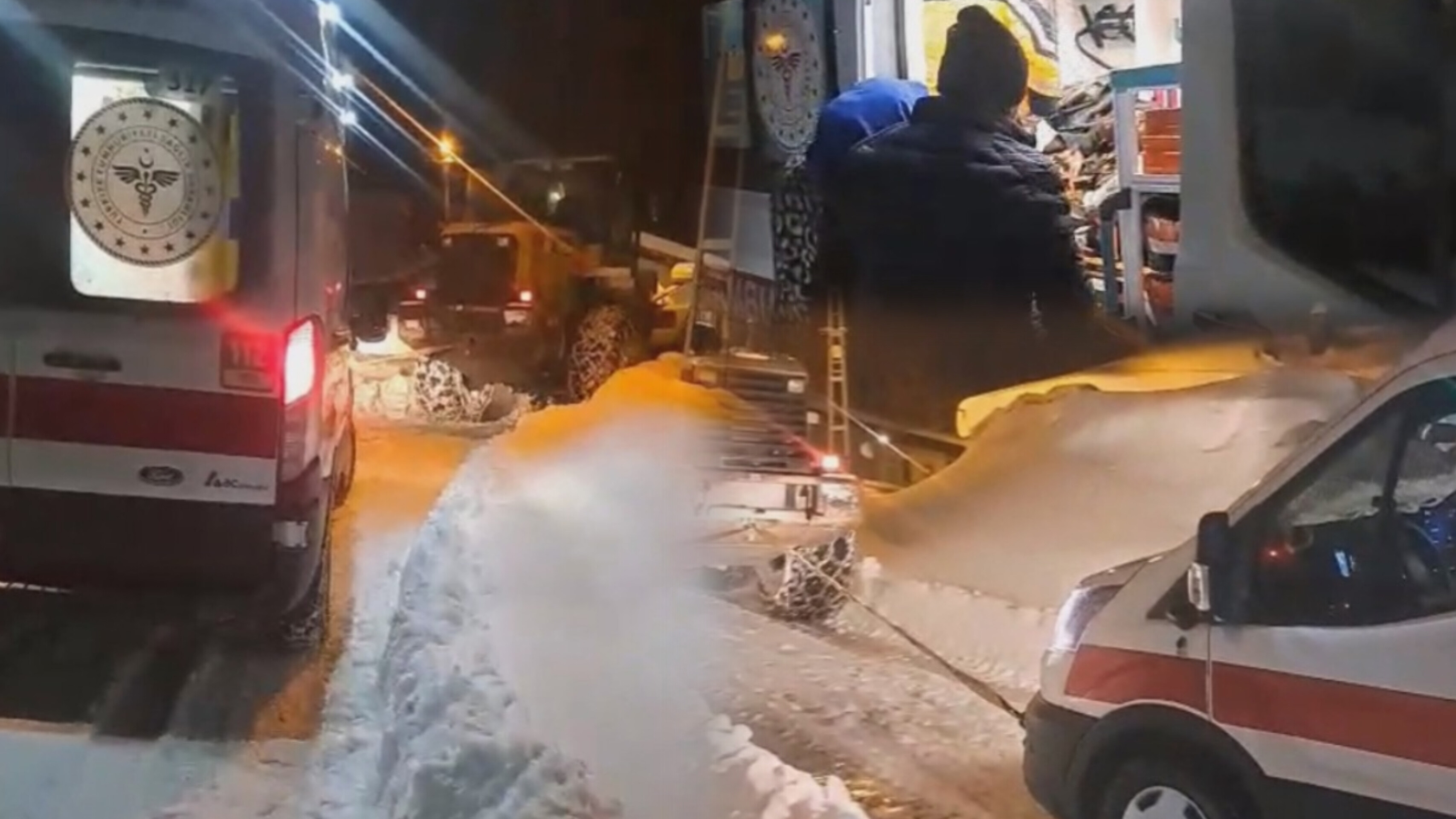 Karda Mahsur Kalan Hamile Kadın İçin 5 Saatlik Seferberlik