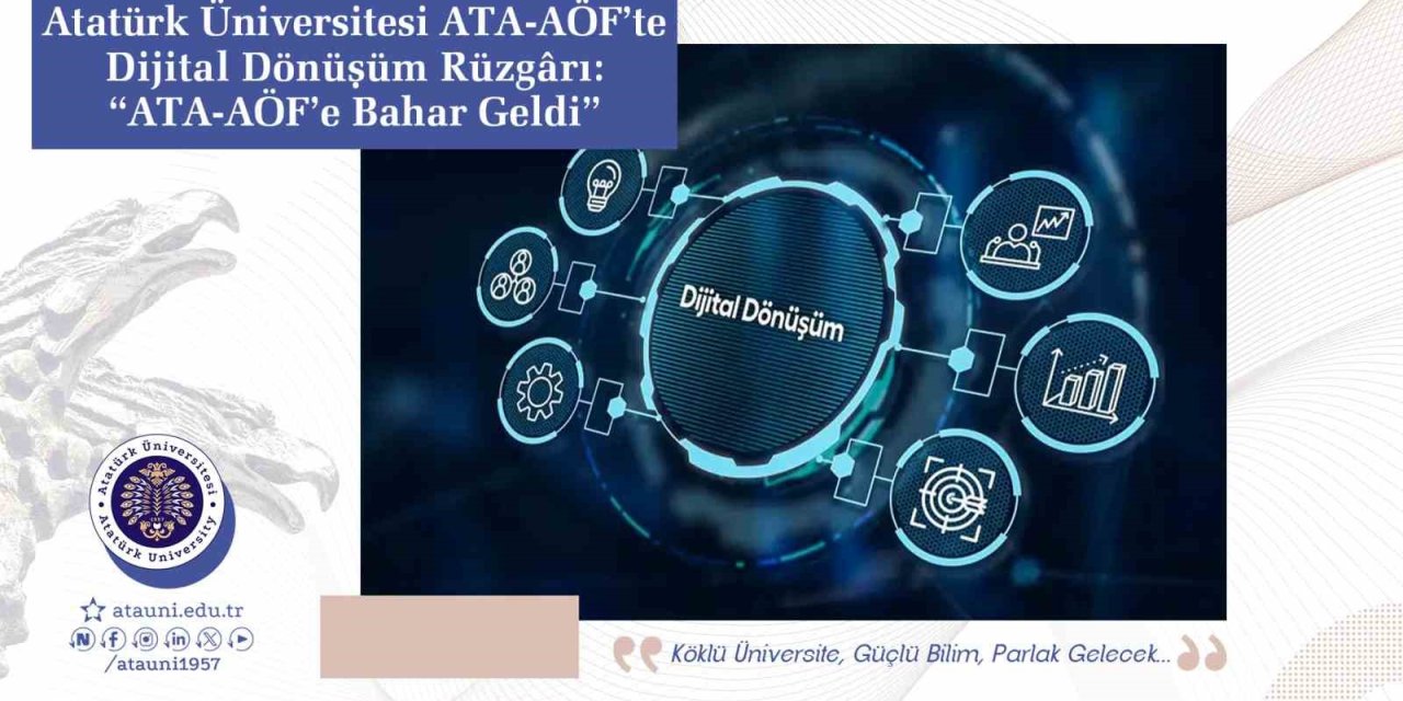 Atatürk Üniversitesi ATA-AÖF’te dijital dönüşüm rüzgârı: "ATA-AÖF’e bahar geldi"