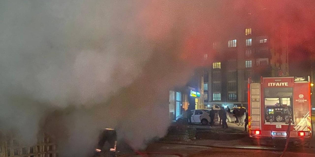 Malatya’da konteyner yangını