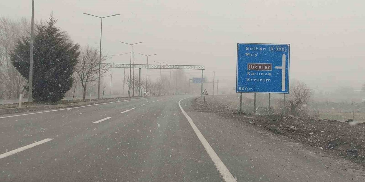 Bingöl’de kar yağışı başladı