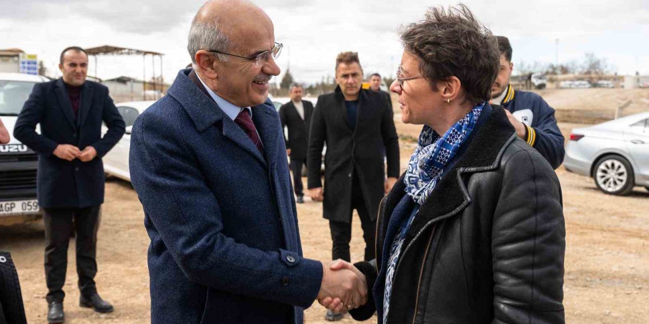 Başkan Er, Fransız heyetle Malatya’da kurulacak ayrıştırma tesisi alanını inceledi