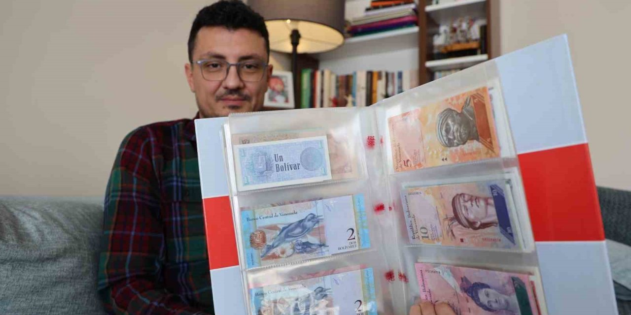 Beş kıtadan 75 ülkenin banknotunu derleyen öğretmen yok olan devletleri unutturmuyor