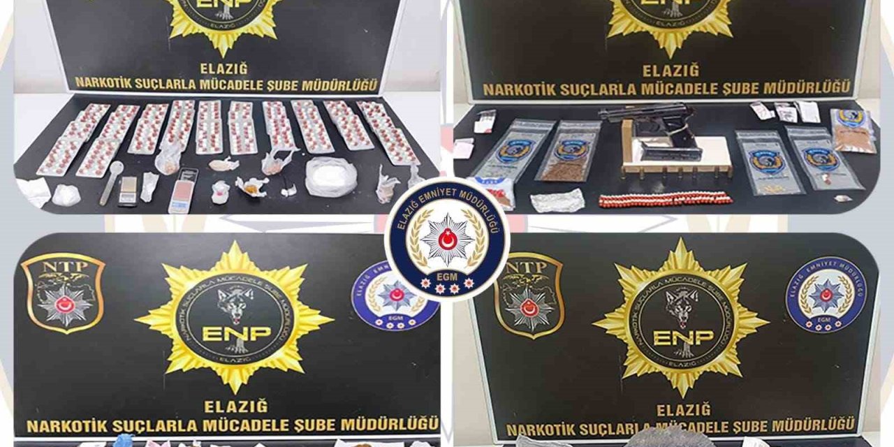 Elazığ’da uyuşturucuyla mücadele: 14 şüpheli tutuklandı