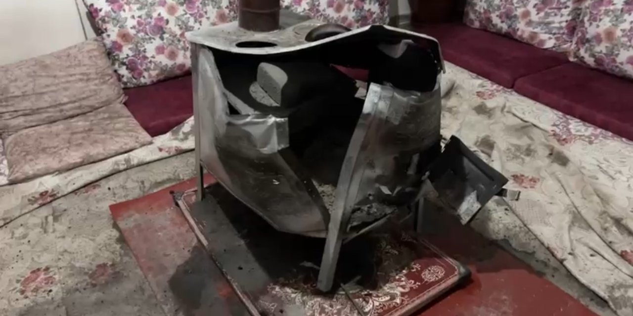 Yüksekova’da odun sobasında patlama: Bir aile ölümden döndü