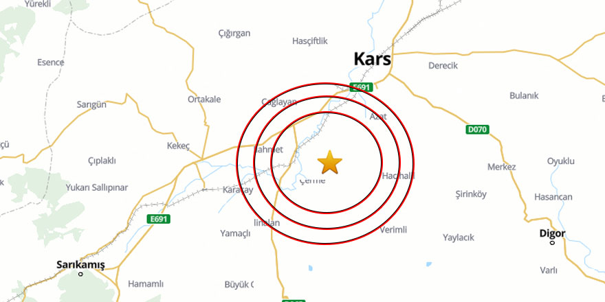 Son dakika... Kars’ta deprem