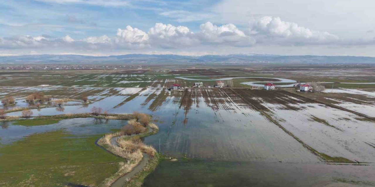Muş Ovası’nda kar erimesi ve sağanak tarım arazilerini sular altında bıraktı