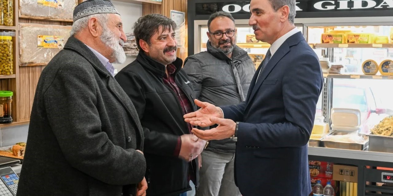 Vali Abuş esnafı dinledi