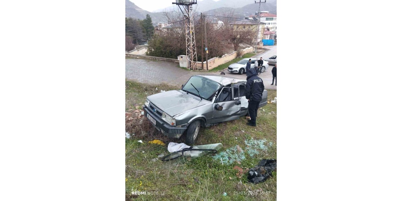 Elazığ’da trafik kazası: 1 yaralı