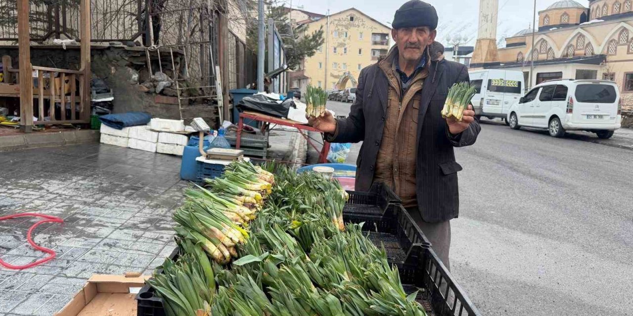 Hakkari’de yılın ilk pancarları tezgâhlarda yerini aldı
