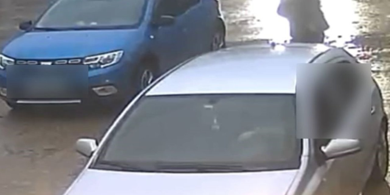 Aracın altında kalmaktan son anda kurtuldu