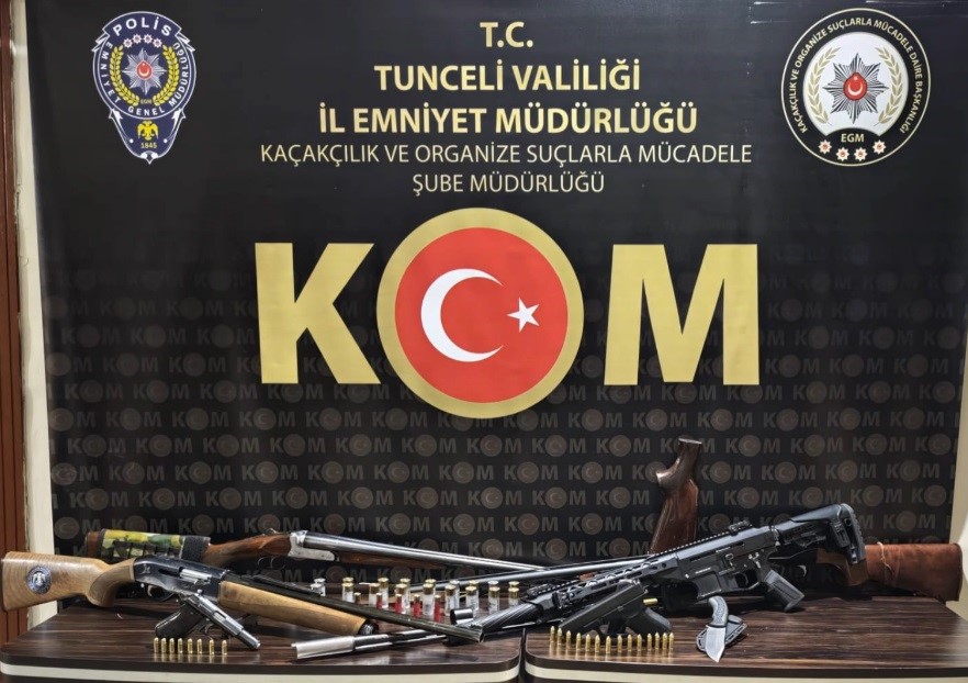 Tunceli’de ruhsatsız silah operasyonu: 6 şüpheli yakalandı