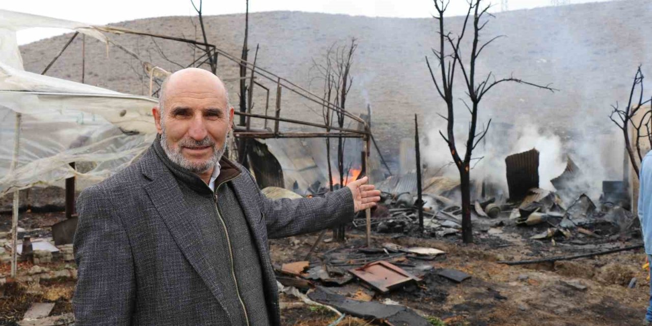 Oltu’da korkutan yangın: Arı kovanları yandı