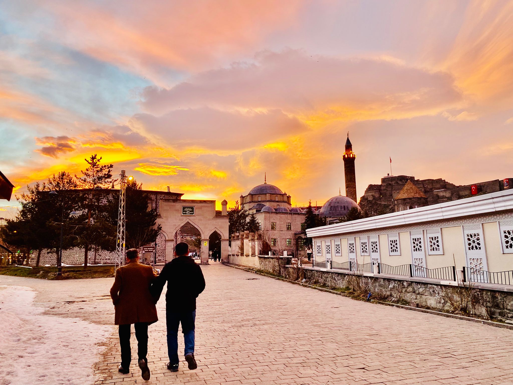 Kars’ta akşam vakti büyüledi