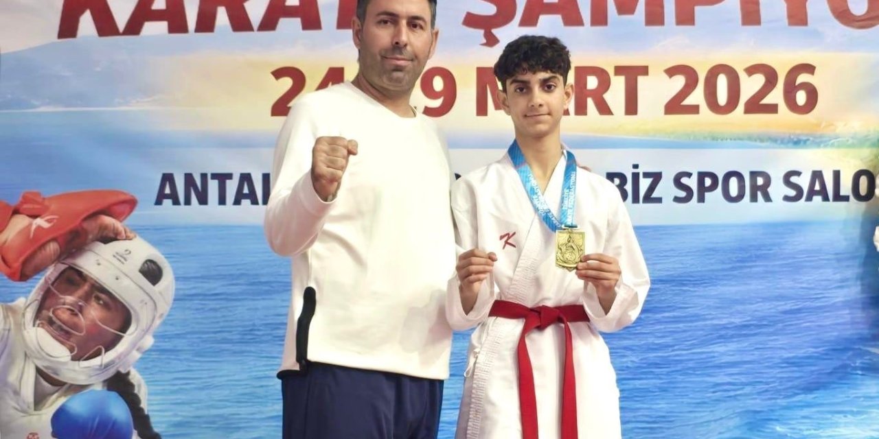 Elazığlı sporcudan karatede birincilik
