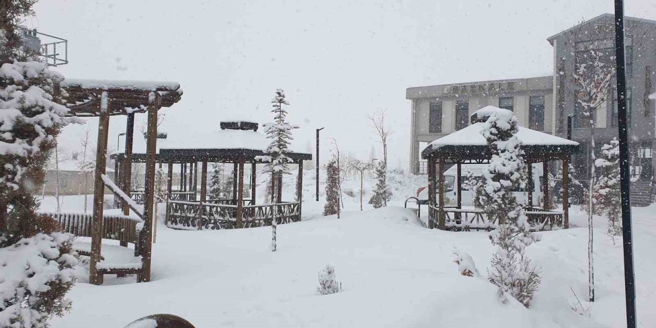 Başkale’de kar yağışı