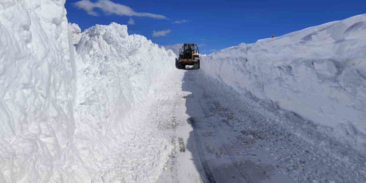 Van’da 5 metreyi bulan karda yol açma çalışması