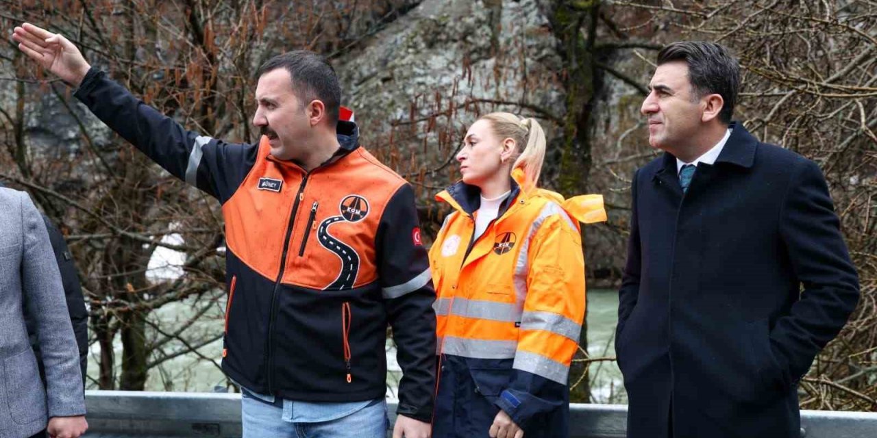 Ovacık yolunda tehlikeli virajlar genişletiliyor