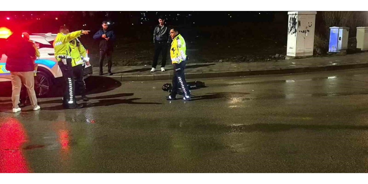 Erzurum’da scooter sürücüsüne araç çarptı: 1 yaralı