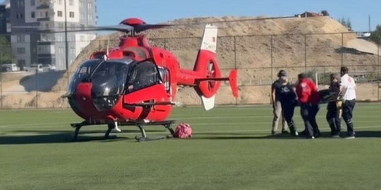 Malatya’da ambulans helikopter 78 yaşındaki hasta için havalandı
