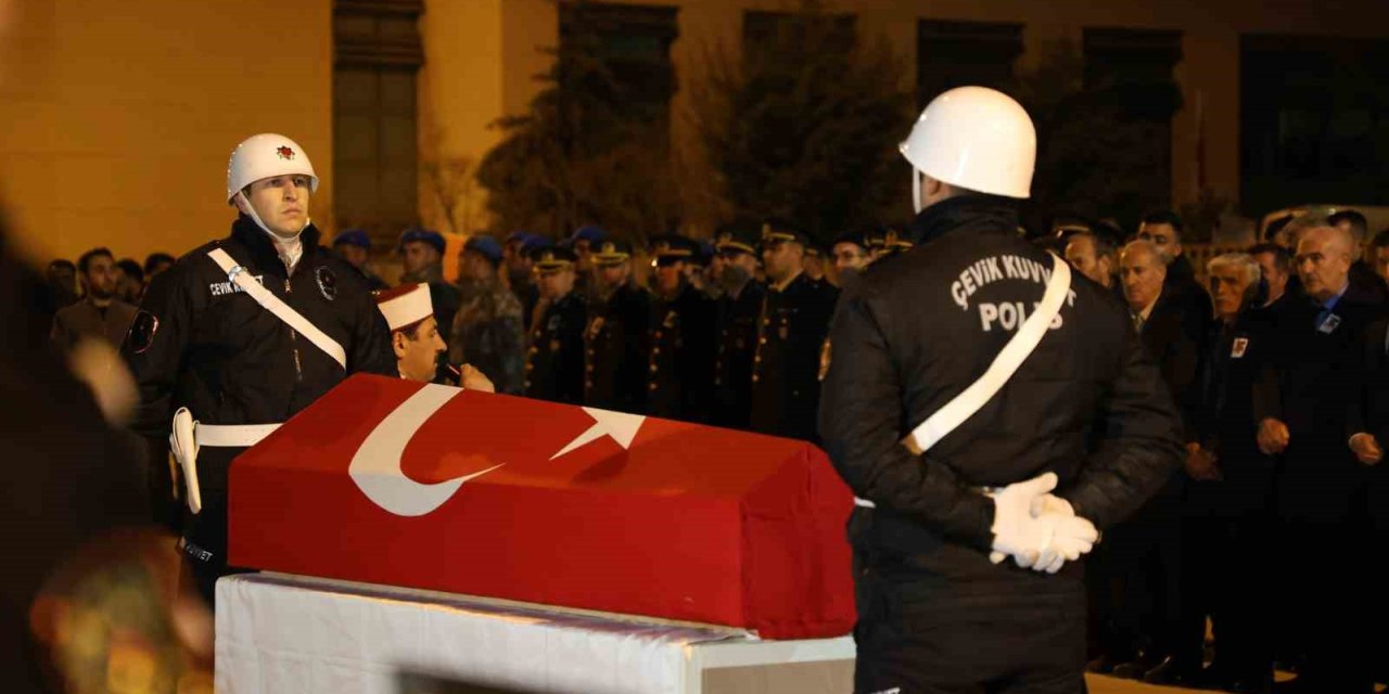 Şehit polis memuru Seçkin Yalçın, memleketi Elazığ’da törenle karşılandı