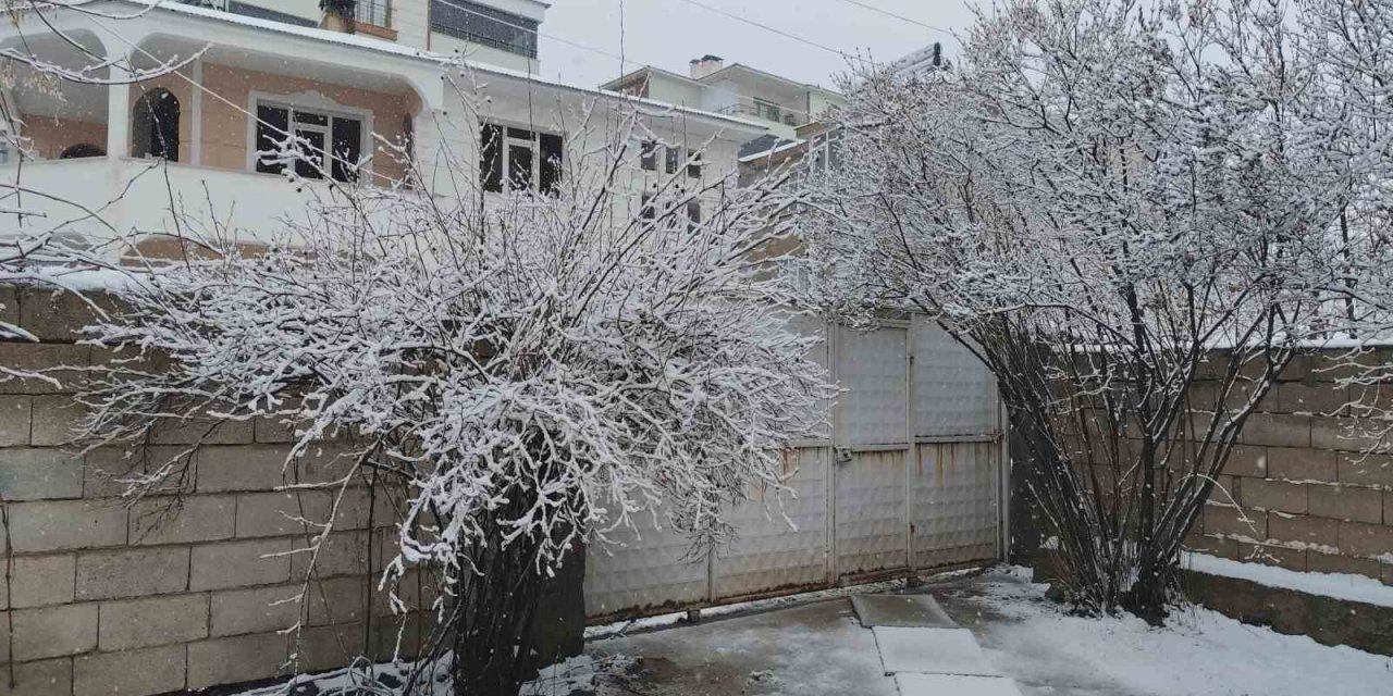 Erciş’te nisan ayında kar yağışı