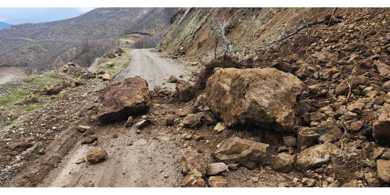 Karakoçan’da toprak kayması
