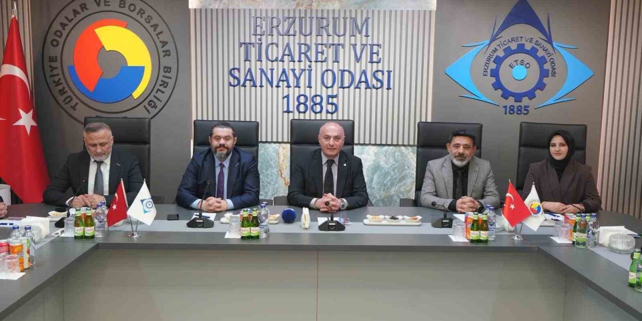 ERSİAD heyetinden ETSO’ya ziyaret: Erzurum’un stratejik önemi masaya yatırıldı