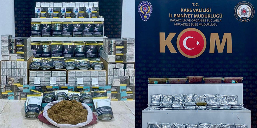 Kars'ta kaçakçılık operasyonu: 17 gözaltı