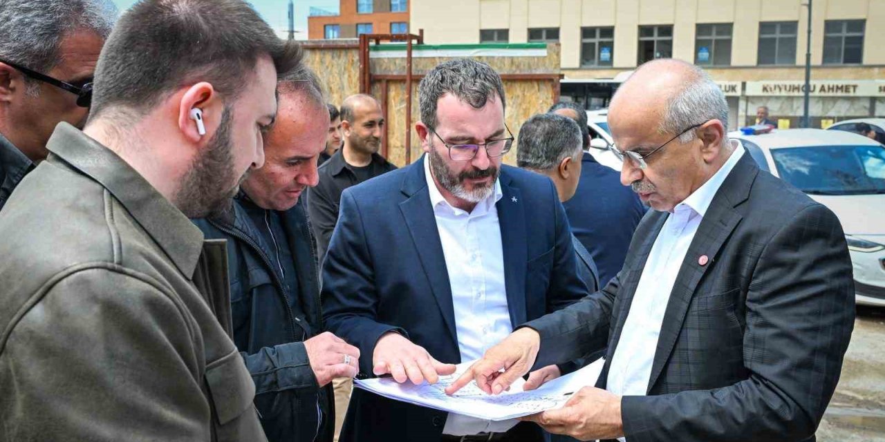 Başkan Sami Er, Söğütlü Camii inşaatını yerinde inceledi
