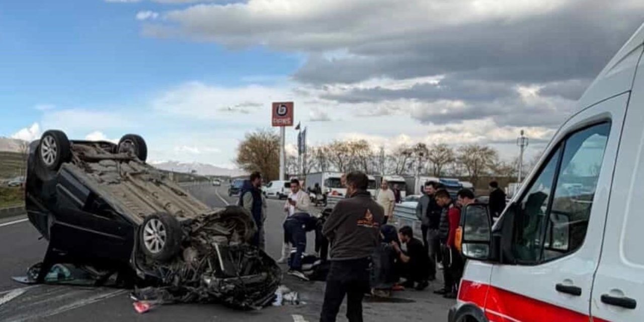 Otomobil takla attı; 4 yaralı