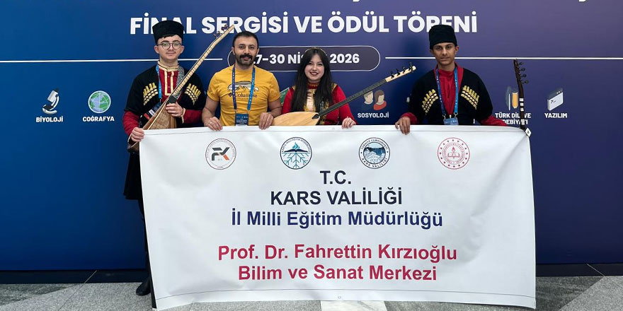Karslı öğrencilerden TÜBİTAK’ta Türkiye üçüncülüğü
