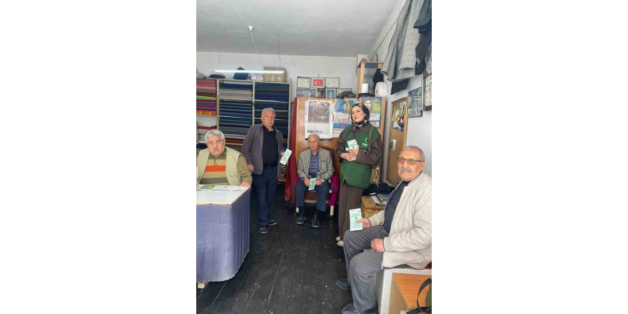 Yeşilay Kars’tan esnafa ziyaret: Bağımlılıkla mücadelede farkındalık artıyor