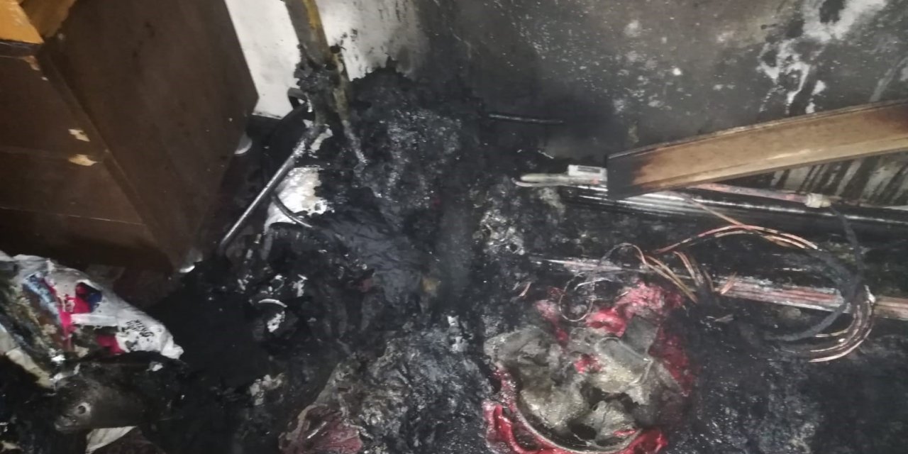 Geçimli’de ev yandı: 9 nüfuslu aile açıkta kaldı