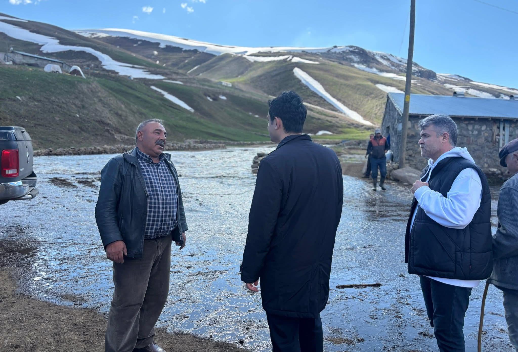 Kars’ta taşkın riski: Kaymakam sahaya indi