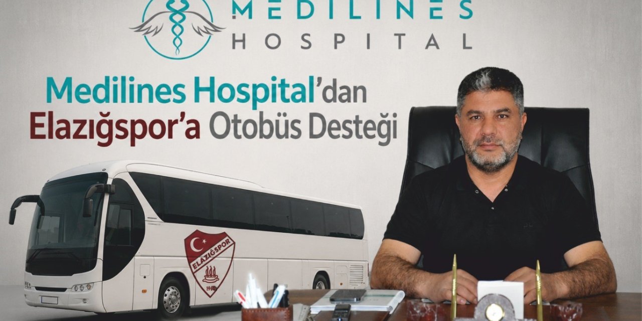 Medilines Hospital’dan Elazığspor’a otobüs desteği