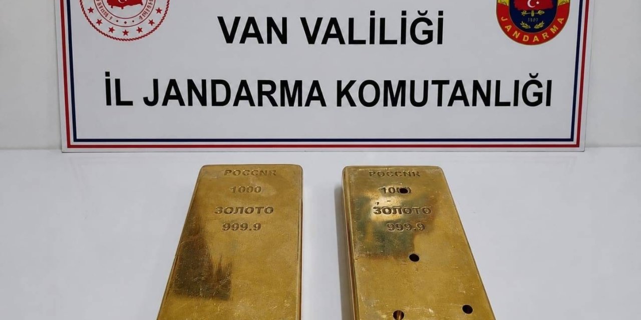 Van’da 2 kilo külçe altın ele geçirildi