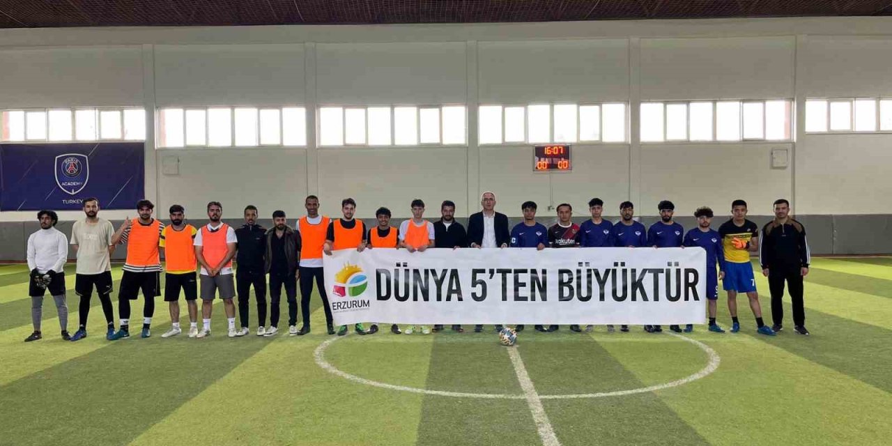 Erzurum’da mini dünya kupası etkinliği