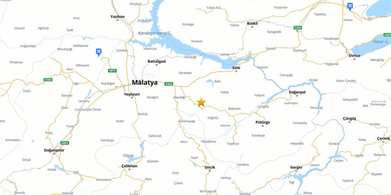 Malatya’da 5.6 büyüklüğünde deprem