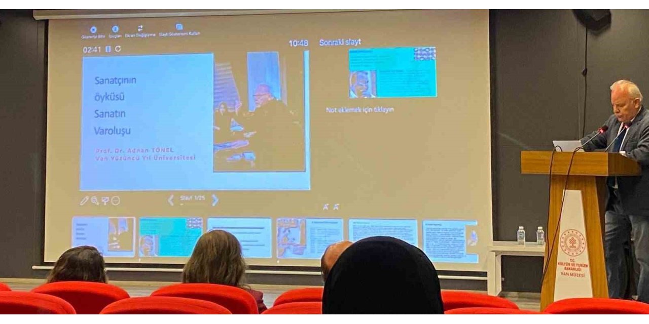Prof. Dr. Adnan Tönel ‘Sanatın Varoluşu’nu anlattı