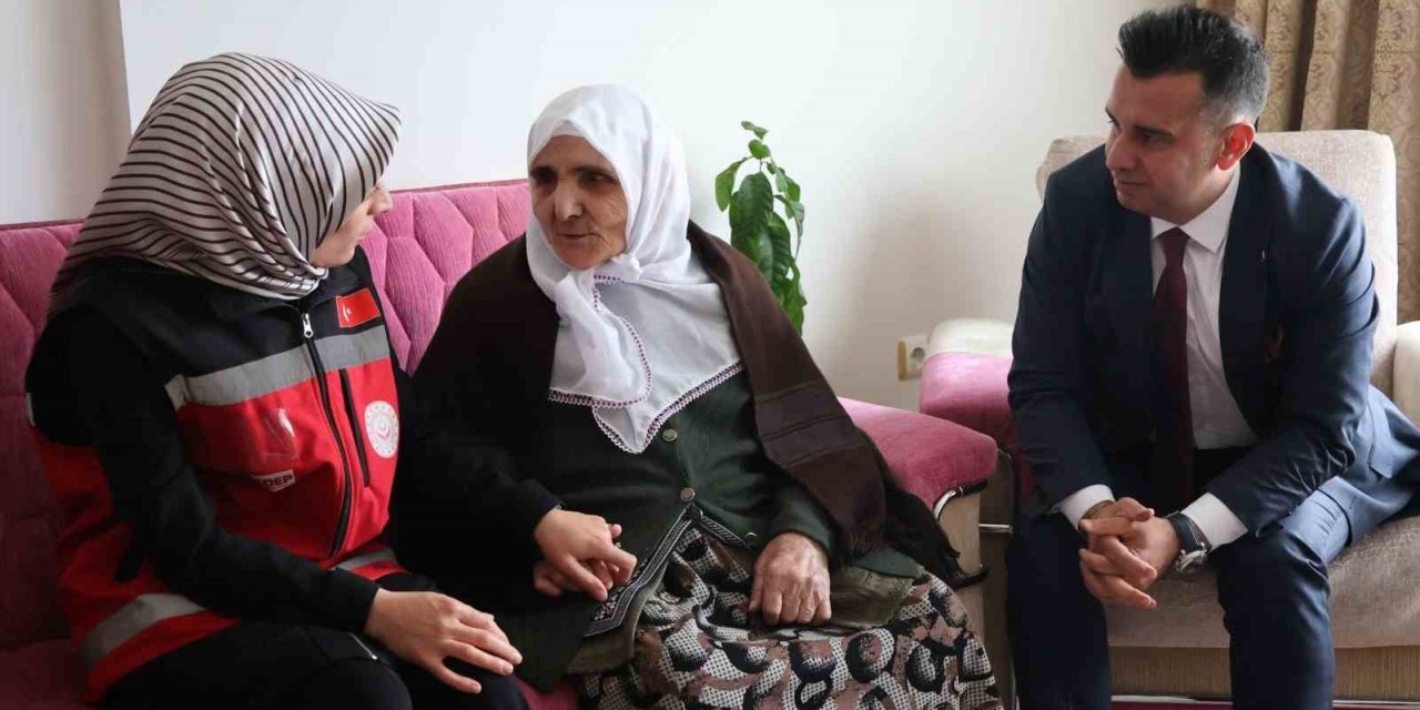 Erzurum’da şehit annesine anlamlı bayram hediyesi